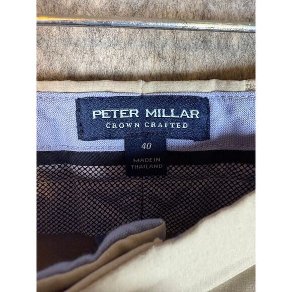 Peter Millar Crown Crafted Surge Tailored Fit Sz 40 Oatmeal Golf Shorts ME0XB10 - Picture 6 of 11